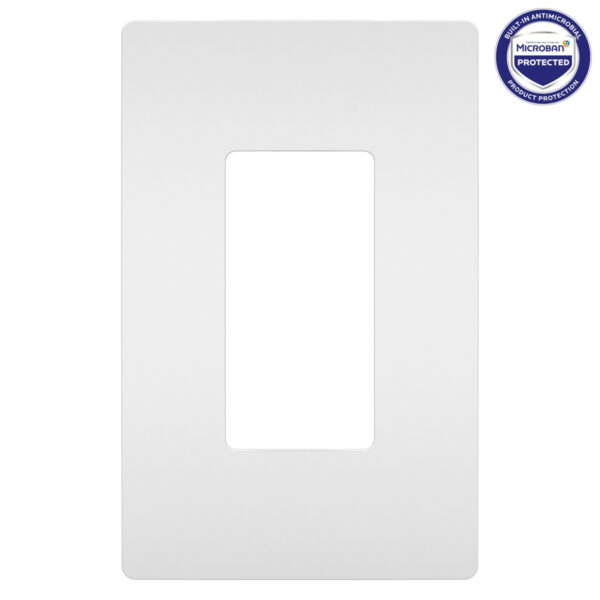 radiant® 1-Gang Screwless Wall Plate with Microban® RWP26WAMCC6