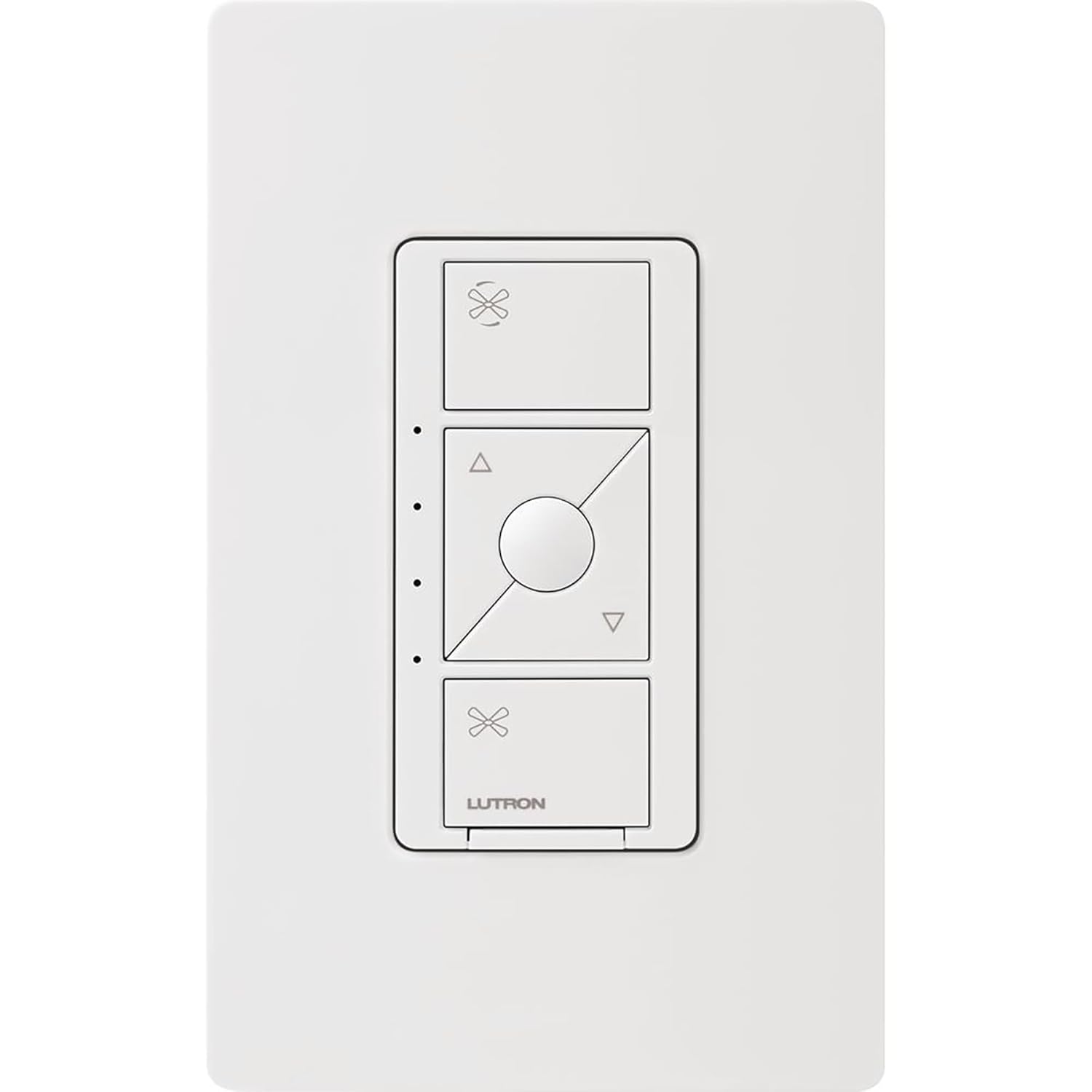Lutron Caseta Smart Fan Speed Control Switch (Lutron Smart Hub Required), Single-Pole, PD-FSQN-WH - Image 2